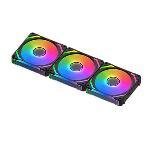 Xigmatek Starlink Ultra Black 120mm ARGB Cabinet Fan (Triple Pack)